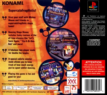 Dancing Stage - Disney Mix (EU) box cover back